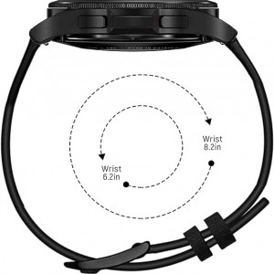 Curea pentru Samsung Galaxy Watch 4 Hatalkin, piele/otel inoxidabil, maro/negru, 44/48/46/47 mm