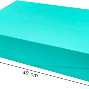 Cutie cu capac si inchidere magnetica pentru cadou Holijolly, carton, menta inchis,48 X 30 X 10 cm - Img 2