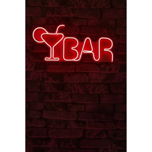Decor de perete Re-Bloom, LED, PVC, alb/rosu, 50 x 23 x 3 cm - Img 4