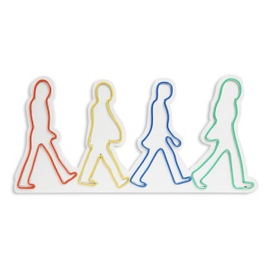 Decor de perete Re-Bloom, model oameni, LED, acril, multicolor, 35 x 72 x 2 cm