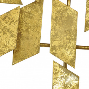 Decoratiune de perete metalica Tara, auriu - Img 6