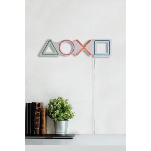 Decoratiune de perete Re-Bloom, tub neon, LED, plastic, multicolor, 57 x 15 x 2 cm - Img 4