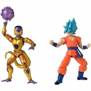 Dragon Ball Super Dragon Stars set 2 figurine Golden Frieza vs Super Saiyan Blue Goku, 17 cm, plastic, accesorii incluse, 4 ani+, multicolor - Verificat A · Re-Bloom - Img 2