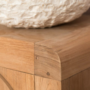 Dulap pentru chiuveta Liskeard, de sine statator, lemn masiv, 720 x 440 x 360 cm - Img 5