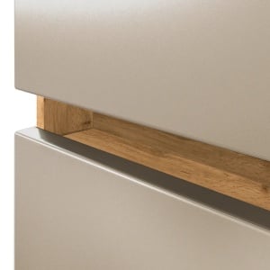 Dulap pentru lavoar Verciano, MDF/PAL, casmir/natur, 60 x 54 x 35 cm