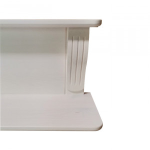 Etajera by Home Affaire, lemn masiv, alb, 160 x 16 x 24 cm - Img 2