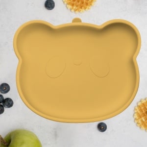 Farfurie din silicon cu ventuza, AppeKids, The Little Bear - Honey - Img 1