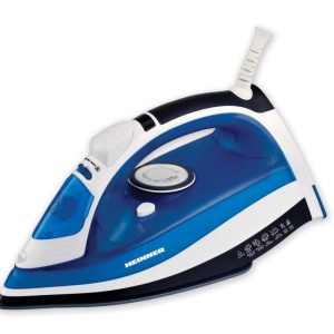 Fier de calcat Azuritte Heinner HSI-2400AZ, 2400W, Talpa ceramica, Auto-oprire, Albastru