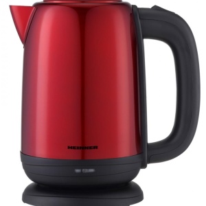 Fierbator electric Heinner HEK-2200RDSS 1850-2200W, 1.7L, Carcasa inox, Filtru detasabil, Rosu - Img 1