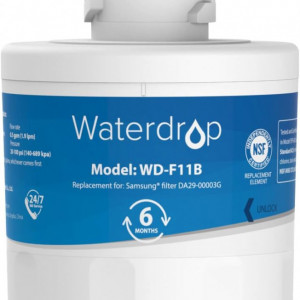 Filtru de apa pentru frigiderul Samsung Waterdrop, alb/albastru