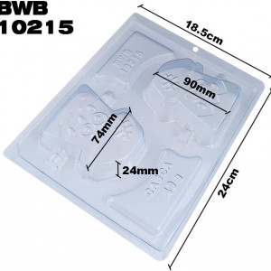 Forma pentru ciocolata BWB 10215, silicon/plastic, transparent, 18,5 x 24 cm - Img 5