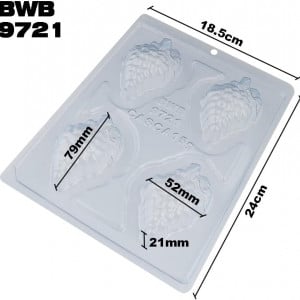 Forma pentru ciocolata BWB 9721, silicon/plastic, transparent, 18,5 x 24 cm - Img 5