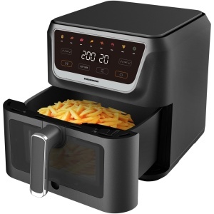 Friteuza cu aer cald Heinner CrispPro Chef HAF-H8BK1700, 1700W, capacitate: 8L, display digital, control touch, 8 programe, fereastra supraveghere, negru, RESIGILAT, GARANTIE 12 Luni - Img 2