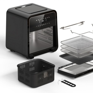 Friteuza cu aer cald Heinner MasterFry HAF-B12BK2000, 2000W, Functie cuptor, Capacitate: 12L, Display digital, 8 programe presetate, negru - Img 5