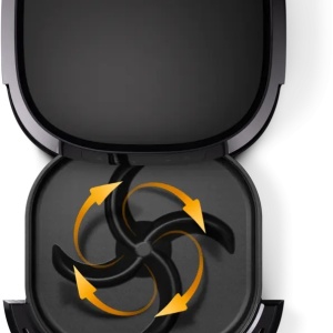 Friteuza cu aer cald Philips HD9280/90 Airfryer Essential Collection, capacitate 6.2 L, Rapid Air, Digital, Wifi, 7 presetari, Corp negru/ Maner negru - Img 4