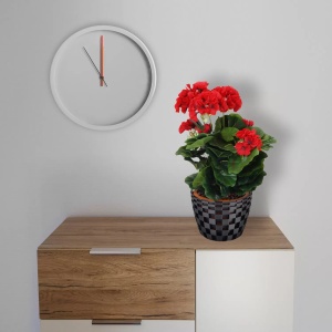 Ghiveci Ornamental Tagwerk Flechtwerk 120 mm 3D Print Grafit