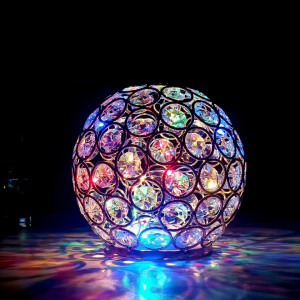 Glob luminos Ctsc, metal, multicolor, 12 x 12 cm - Img 1