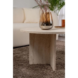Hanah Home masuta de cafea 119x60x40 cm, PAL 18mm melaminat, travertin - Verificat A · Re-Bloom - Img 4