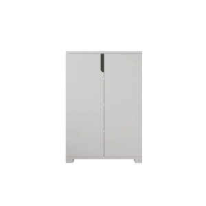 Hanah Home pantofar, PAL melaminat 100%, 60x34x97 cm, picioare plastic 3cm, capacitate 30kg/raft, multiple rafturi, fixare perete, alb - Verificat A · Re-Bloom