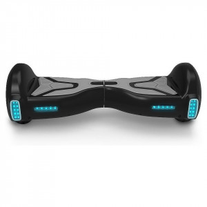 Hoverboard Tomoloo, LED, aluminiu/plastic, gri/negru, 63,5 x 23,9 x 23,4 cm