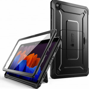 Husa de protectie 360 grade pentru Samsung Galaxy Tab A7 2020 SUPCASE, policarbonat, negru, 10,4 inchi - Img 1