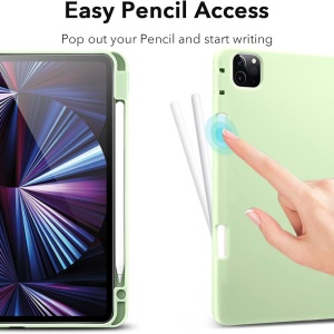 Husa de protectie flip pentru iPad PRO 5G 2021 Esr, TPU, verde deschis, 11 inchi