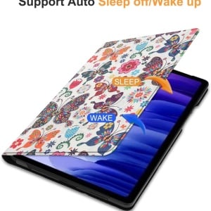 Husa de protectie flip pentru Samsung Galaxy Tab A7 2020 Vovipo, TPU/piele PU, multicolor, 10,4 inchi