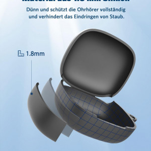 Husa de protectie pentru  Air Pro 3 EarFun, silicon, negru