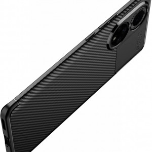 Husa de protectie pentru Huawei Nova 9 YukeTop, TPU, negru/gri, 6,5 inchi