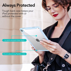 Husa de protectie pentru iPad PRO 2021 Esr, plastic, albastru deschis, 11 inchi