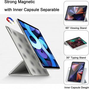 Husa de protectie pentru iPad Pro Tasnme, plastic, gri, 12,9 inchi - Img 6