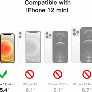Husa de protectie pentru iPhone 12 mini JETech, TPU, rosu, 5,4 inchi