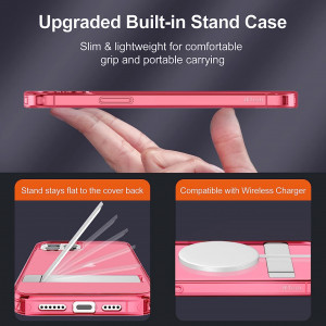 Husa de protectie pentru iPhone 12 Pro Max JETech, TPU, roz, 6,7 inchi
