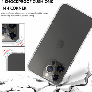 Husa de protectie pentru iPhone 13 PRO Restoo, poliuretan, transparent, 6,1 inchi - Img 6