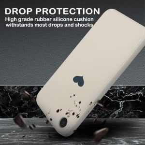 Husa de protectie pentru iPhone XR Newseego, silicon, alb/negru, 6,1 inchi