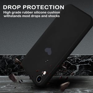 Husa de protectie pentru iPhone XR Newseego, silicon, negru, 6,1 inchi