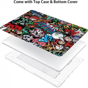 Husa de protectie pentru MacBook Pro 2021-2023 Mushui, plastic, multicolor, 14 inchi - Img 5