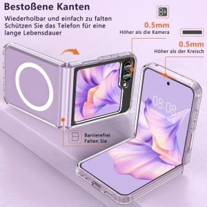 Husa de protectie pentru Samsung Galaxy Z Flip5 5G Strbdyi, TPU, transparent, 6,7 inchi