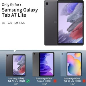 Husa pentru Samsung Galaxy Tab A7 Lite 2021 L&Btech, TPU/piele PU, multicolor, 8,7 inchi