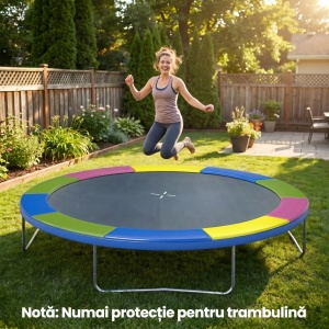 Husa pentru trambulina Ø305cm, plastic/PE/spuma EPE, inaltime 30cm, pliabila, potrivita trambulina Ø305cm/10ft, multicolor - Verificat A · Re-Bloom - Img 2