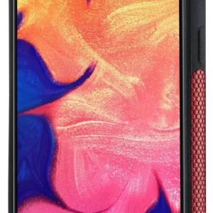 Husa slim pentru Samsung Galaxy A10 Sibada, TPU/piele, rosu inchis, 6,2 inchi