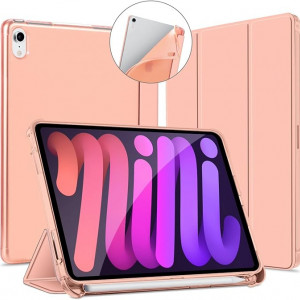Husa VAGHVEO compatibilă cu noul iPad Mini a 6-a generație 8,3 inchi 2021, roz 