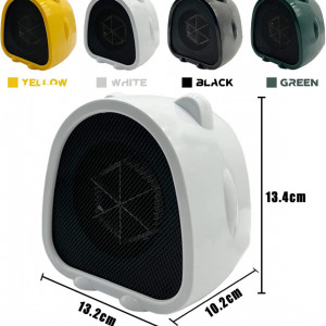Incalzitor ventilator ceramic DERJLY, 500 W, alb, ABS, 13,2 X 10,2 X 13,4 cm - Img 4