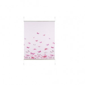 Jaluzea Home Affaire, textil, alb/roz, 130 x 120 cm
