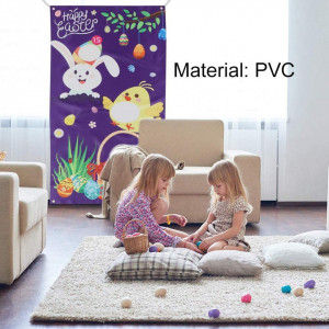 Joc de aruncare pentru copii SIMUR, PVC, multicolor, 76 x 137 cm - Img 4