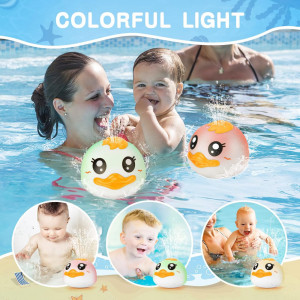 Jucarie de baie cu lumina pentru copii Tianqinuk, plastic, multicolor, 8,9 x 8 cm - Img 7