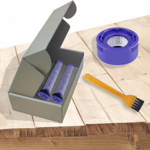 Kit de filtru de înlocuire pentru Dyson Topteam, plastic, albastru, 4 piese - Img 4