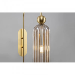 Lampa de perete Roznin, metal/sticla, auriu, 53,5 x 10 x 26,5 cm
