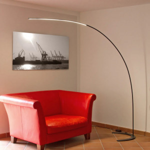 Lampadar Danua, LED, aluminiu/plastic, negru, 200 x 200 x 65 cm - Img 2