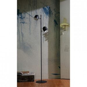 Lampadar Jon, metal, negru, 30 x 140 x 23 cm, 5w - Img 2